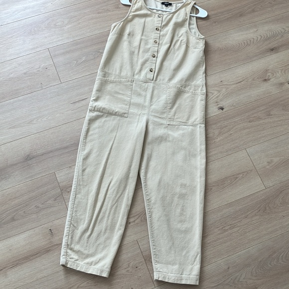 Wishlist Corduroy Beige Jumpsuit - Picture 2 of 9